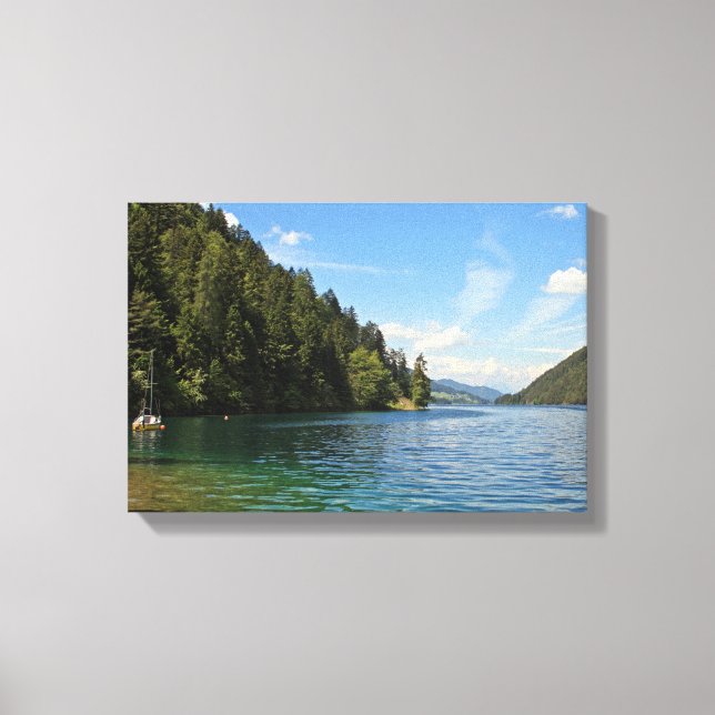 Weißensee, Österreich Leinwanddruck (Vorderseite)