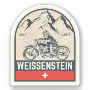Weissenstein Jura Alpes Schweizer Alpen Motorradto Aufkleber