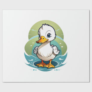 Weißente Geschenkpapier