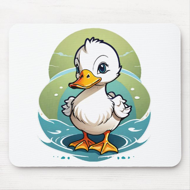 Weißente Mousepad (Vorne)
