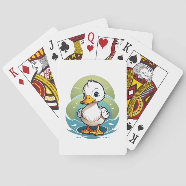 Weißente Spielkarten (Rückseite)