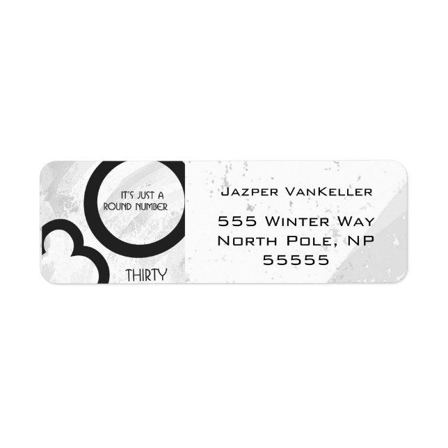 Weißer 30. Geburtstag (Vorne)