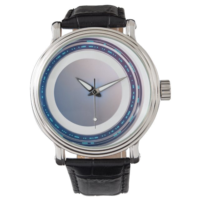 Weißer 3D-Designer  Armbanduhr (Vorderseite)