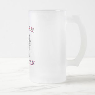 Weißer Adler Mattglas Bierglas