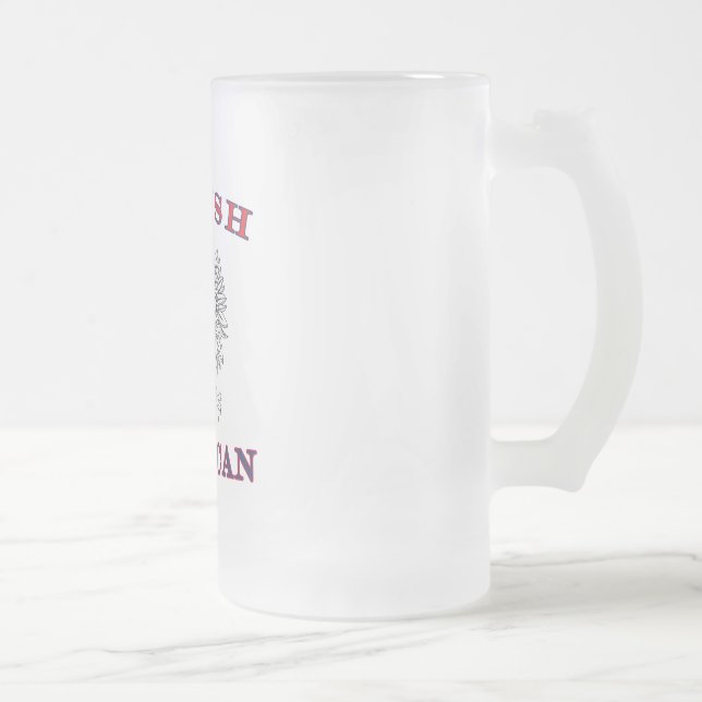 Weißer Adler Mattglas Bierglas (Rechts)