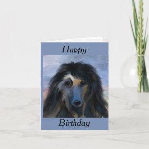 Weißer Afghanischer Windhund   Karte