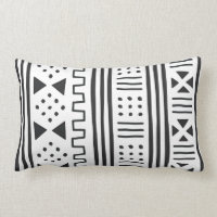 Weißer Afrikaner MudCloth des Schwarz-| inspiriert