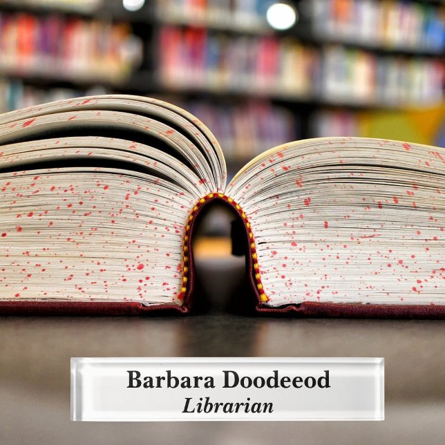 Weißer Akrylon Namensplakette (Von Creator hochgeladen)