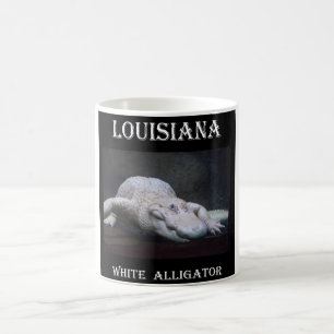 Weißer Alligator Louisianas neu Kaffeetasse