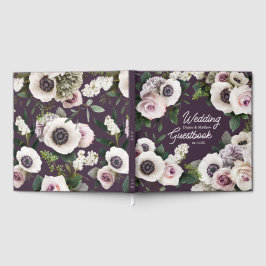 Weißer Anemon in der Mitternacht Gästebuch