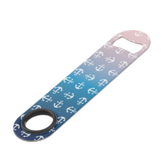 Weißer Anker des Steigungsaqua-Rotes | Speed Flaschenöffner