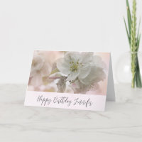 Weißer Apfelblütenfotografie Geburtstag