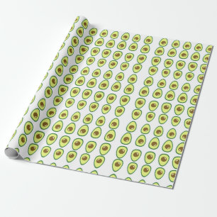 Weißer Avocado in Scheiben Geschenkpapier