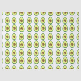 Weißer Avocado in Scheiben Seidenpapier