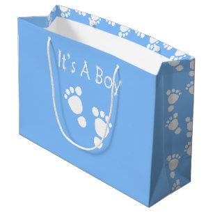 Weißer Babyfuß - es ist eine Große Geschenktüte