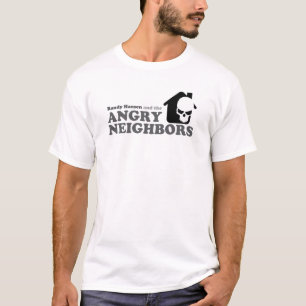 Weißer Band-T - Shirt