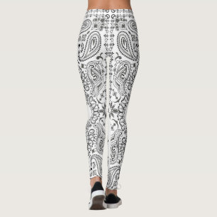 Weißer Bandana Leggings