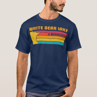 Weißer Bär Minnesota Vintages Seeblick T-Shirt