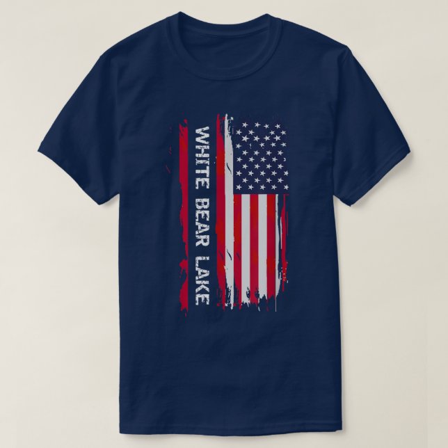 Weißer Bär Seen Stadt T-Shirt (Design vorne)