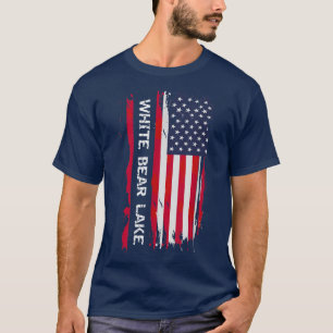 Weißer Bär Seen Stadt T-Shirt