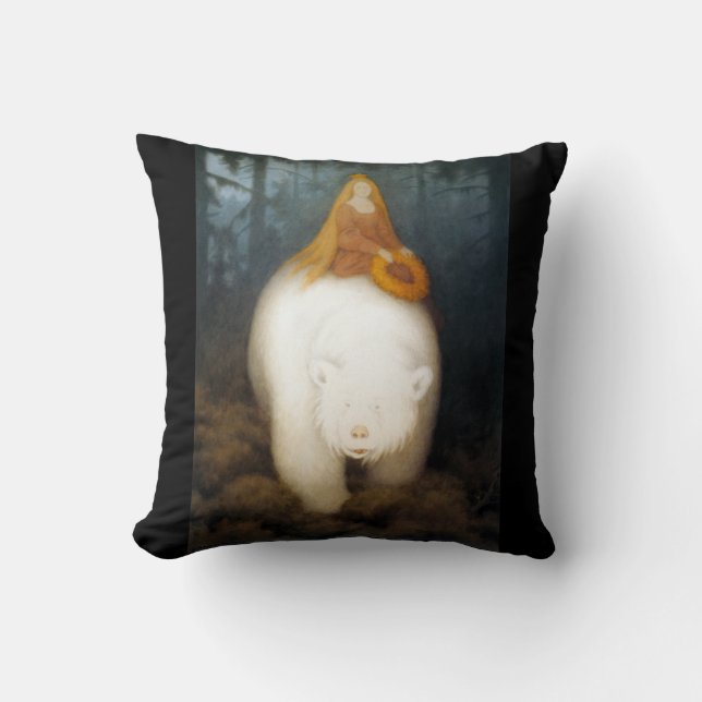 Weißer Bärn-König Valemon Kissen (Vorderseite)