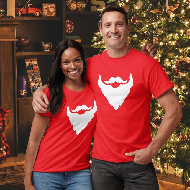 Weißer Bart und Schnurrbart/Schnurrbart T - Shirt (Von Creator hochgeladen)