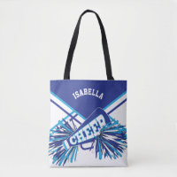 Weißer, Blau-und Baby-Blau-Cheerleader-Entwurf