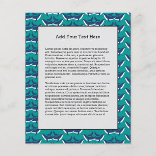 Weißer Blauwal Meer Tier Grüne Ozeane Flyer