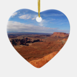 Weißer Blick auf den Canyonlands Nationalpark Keramikornament