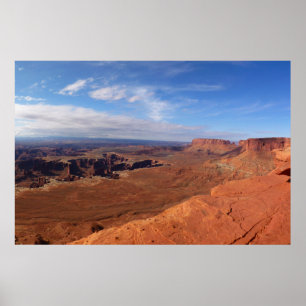 Weißer Blick auf den Canyonlands Nationalpark Poster