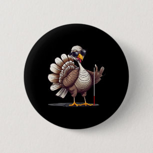 Weißer-Blindenstock-Bewusstseins-Thanksgiving-Coms Button