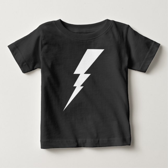 Weißer Blitzschlag Baby T-shirt (Vorderseite)