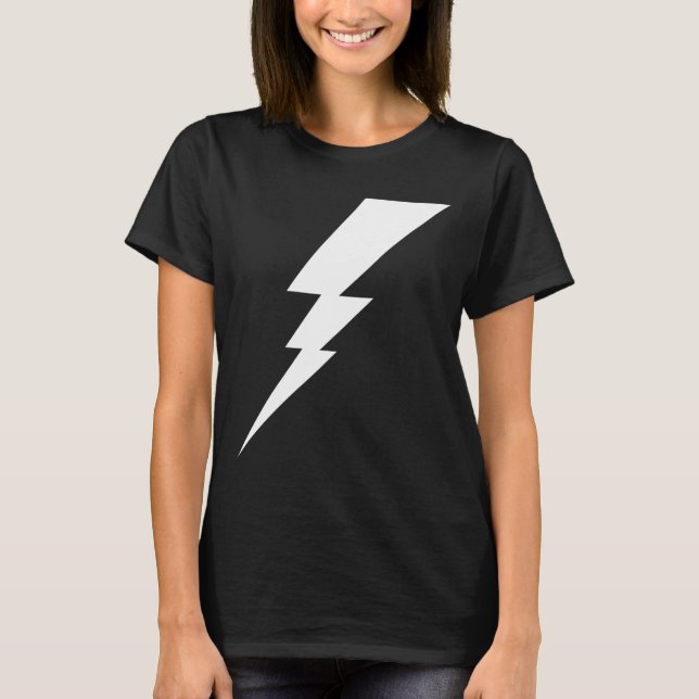 Weißer Blitzschlag T-Shirt (Vorderseite)