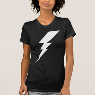 Weißer Blitzschlag T-Shirt