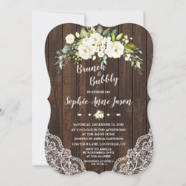 Weißer Blumenkohl und Brautparty Einladung