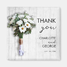 Weißer Blumenstrauß Magnet