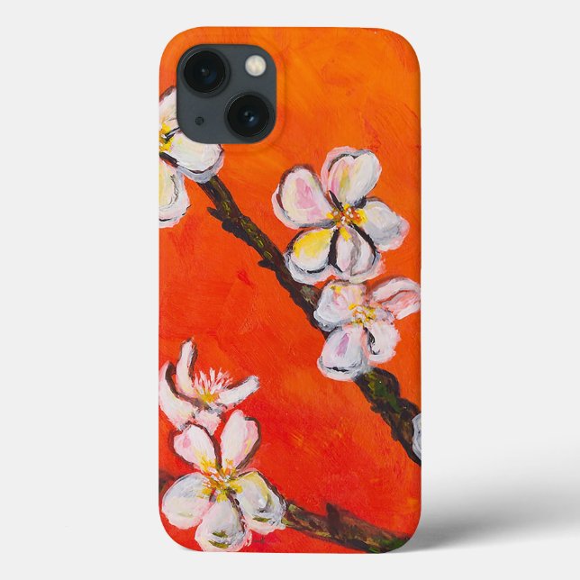 Weißer Blütenzweig im Frühling Case-Mate iPhone Hülle (Rückseite)