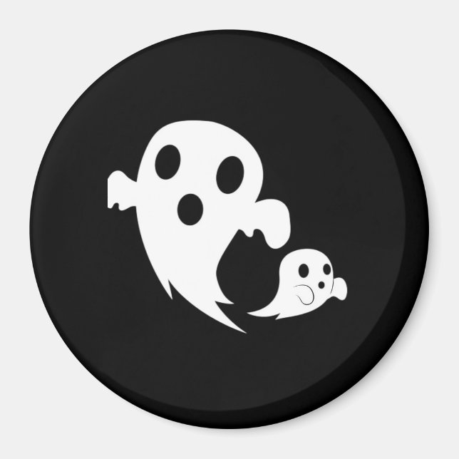 Weißer Boo  Magnet (Vorne)