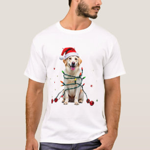 Weißer Boxer Hund hässlicher Weihnachts-Pullover L T-Shirt