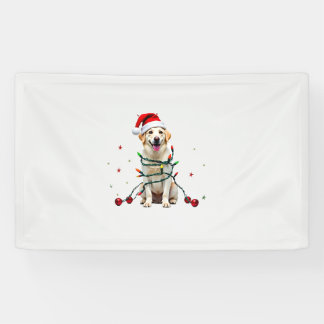 Weißer Boxerhund hässlicher Weihnachtspullover lus Banner