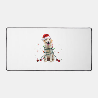 Weißer Boxerhund hässlicher Weihnachtspullover lus Schreibtischunterlage