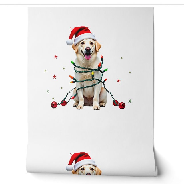 Weißer Boxerhund hässlicher Weihnachtspullover lus Tapete (Abrollen)
