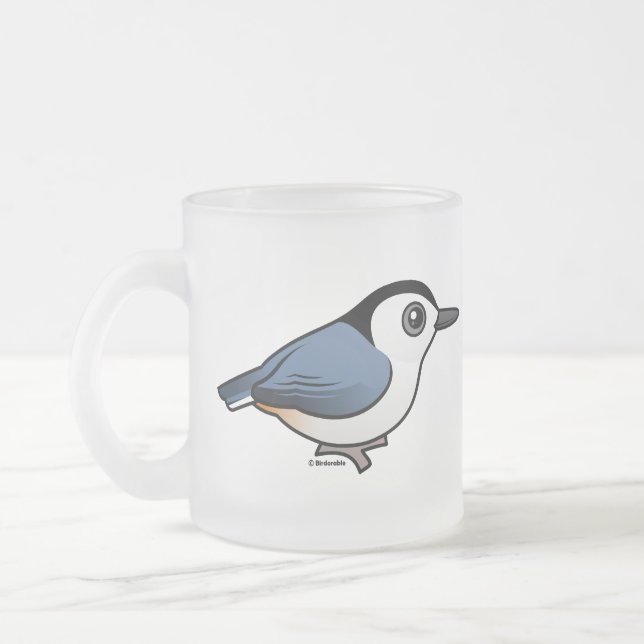 Weißer-breasted Kleiber Mattglastasse (Links)