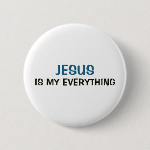 Weißer Button - Jesus ist mein Alles