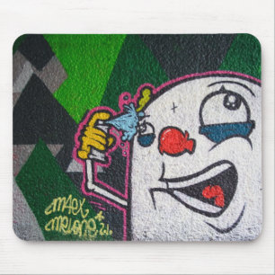 Weißer Clown Mousepad