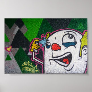 Weißer Clown Poster