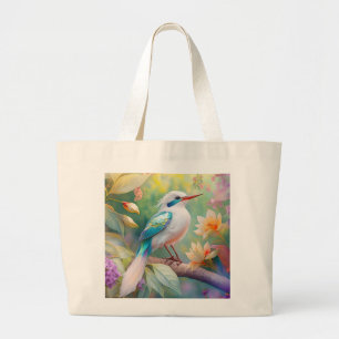 Weißer Crew Aquamariner Wing Fantasy Bird Jumbo Stoffbeutel