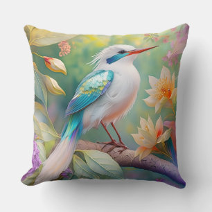 Weißer Crew Aquamariner Wing Fantasy Bird Kissen