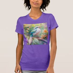 Weißer Crew Aquamariner Wing Fantasy Bird T-Shirt