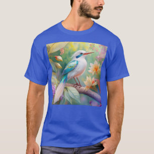 Weißer Crew Aquamariner Wing Fantasy Bird T-Shirt